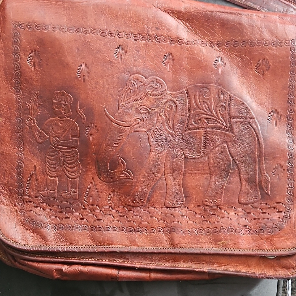 Brown Leather Men's Bag